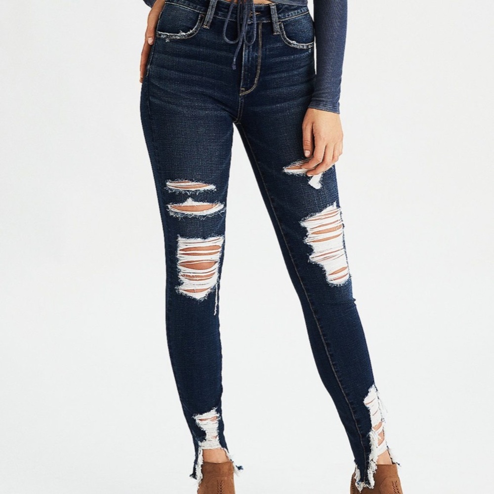 American eagle mid rise super stretch jeans